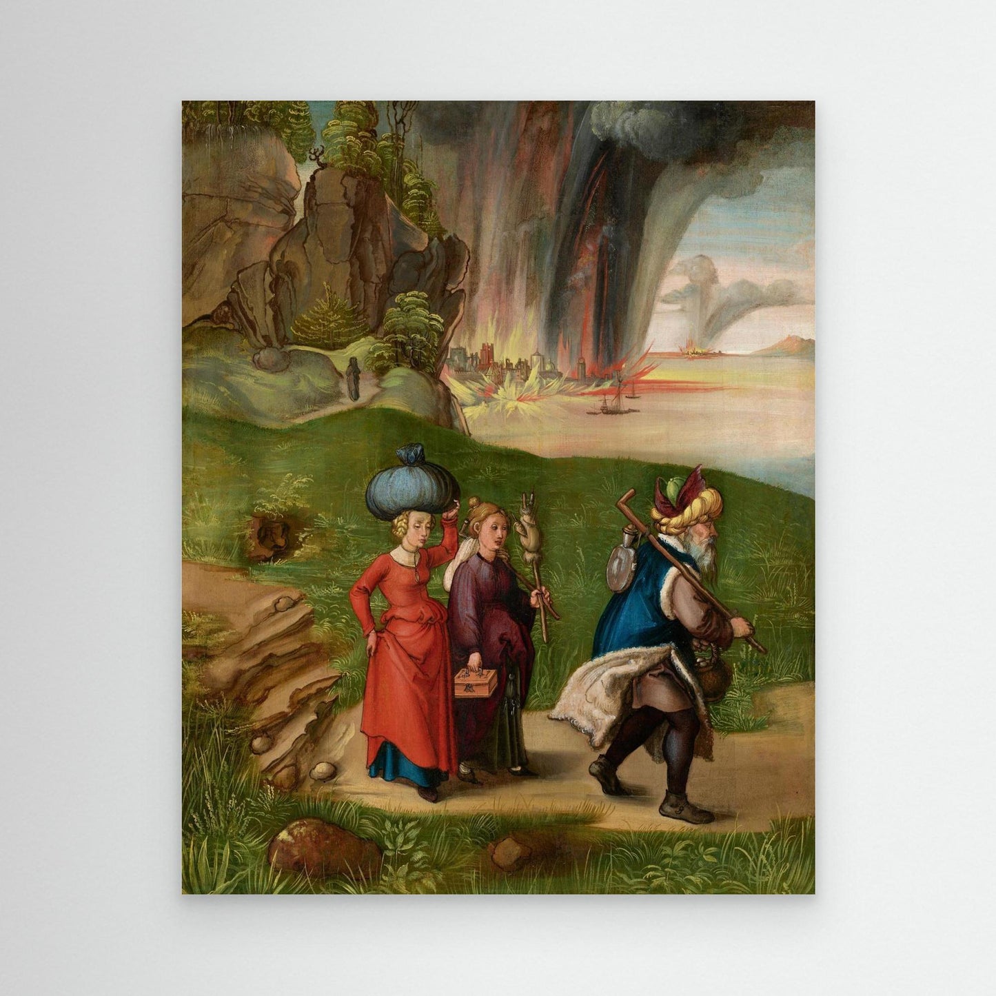 Lot and His Daughters (Reverse)
