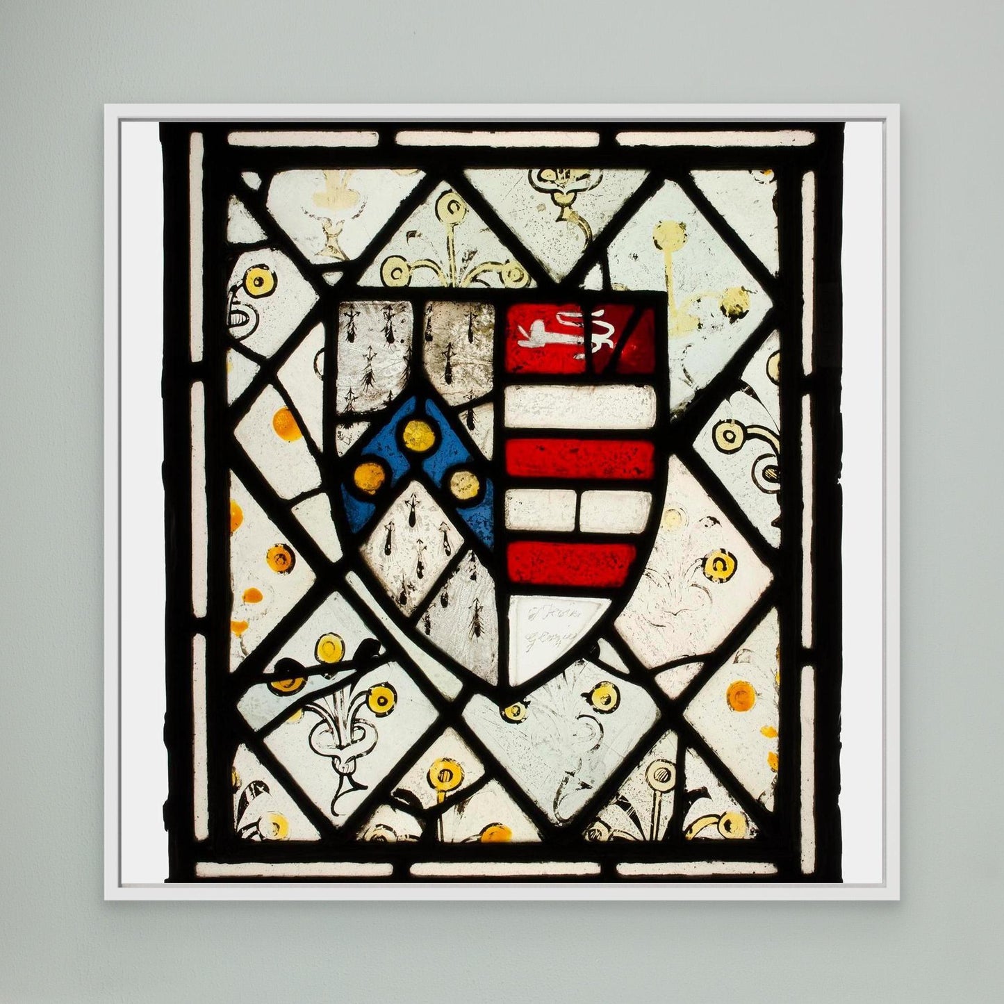 Panel with Heraldic Shield of Johnson