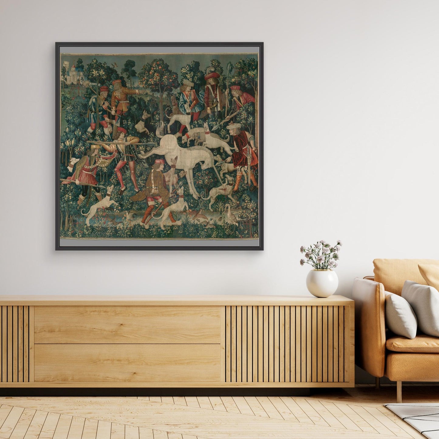 The Unicorn Defends Himself (from the Unicorn Tapestries)