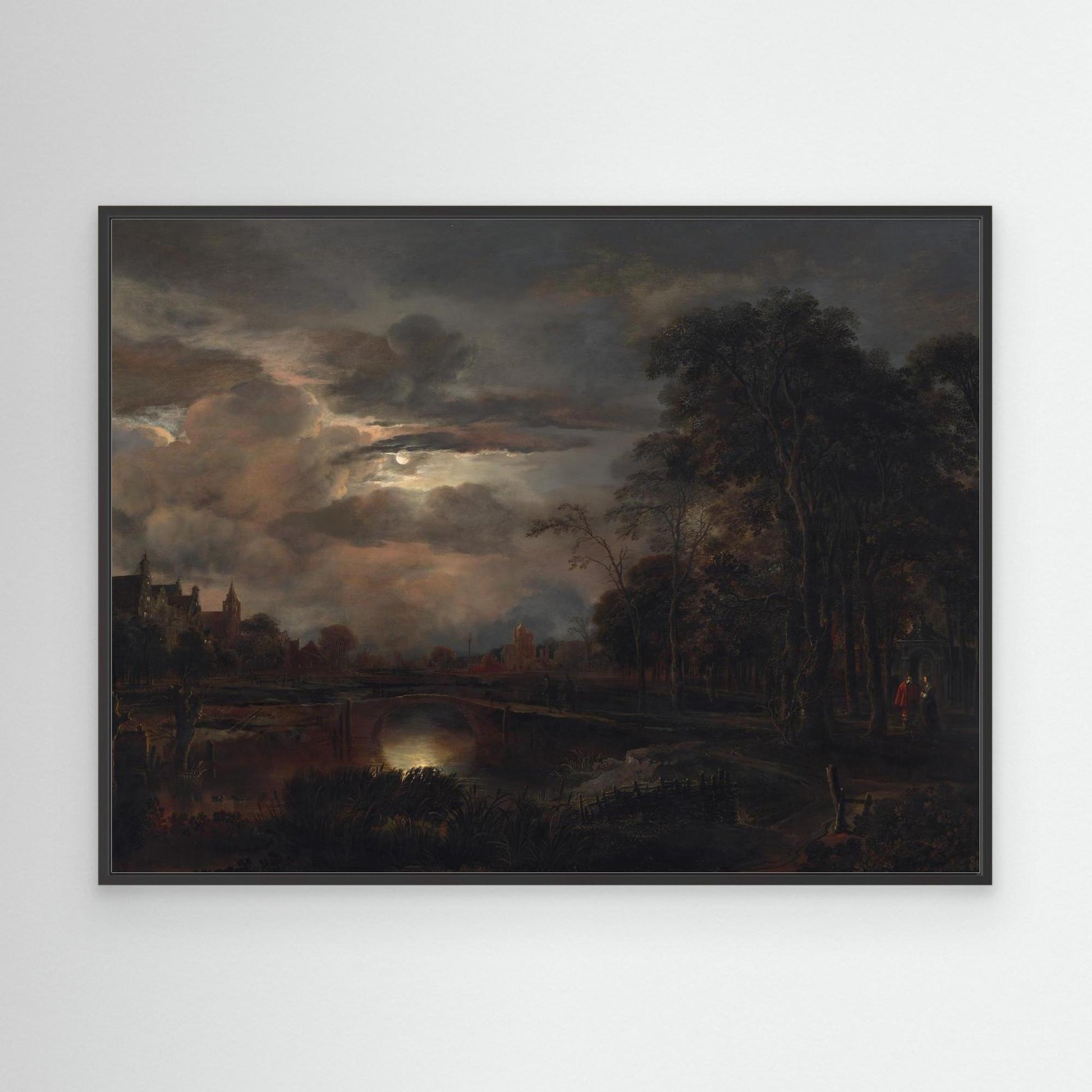 Moonlit Landscape with Bridge