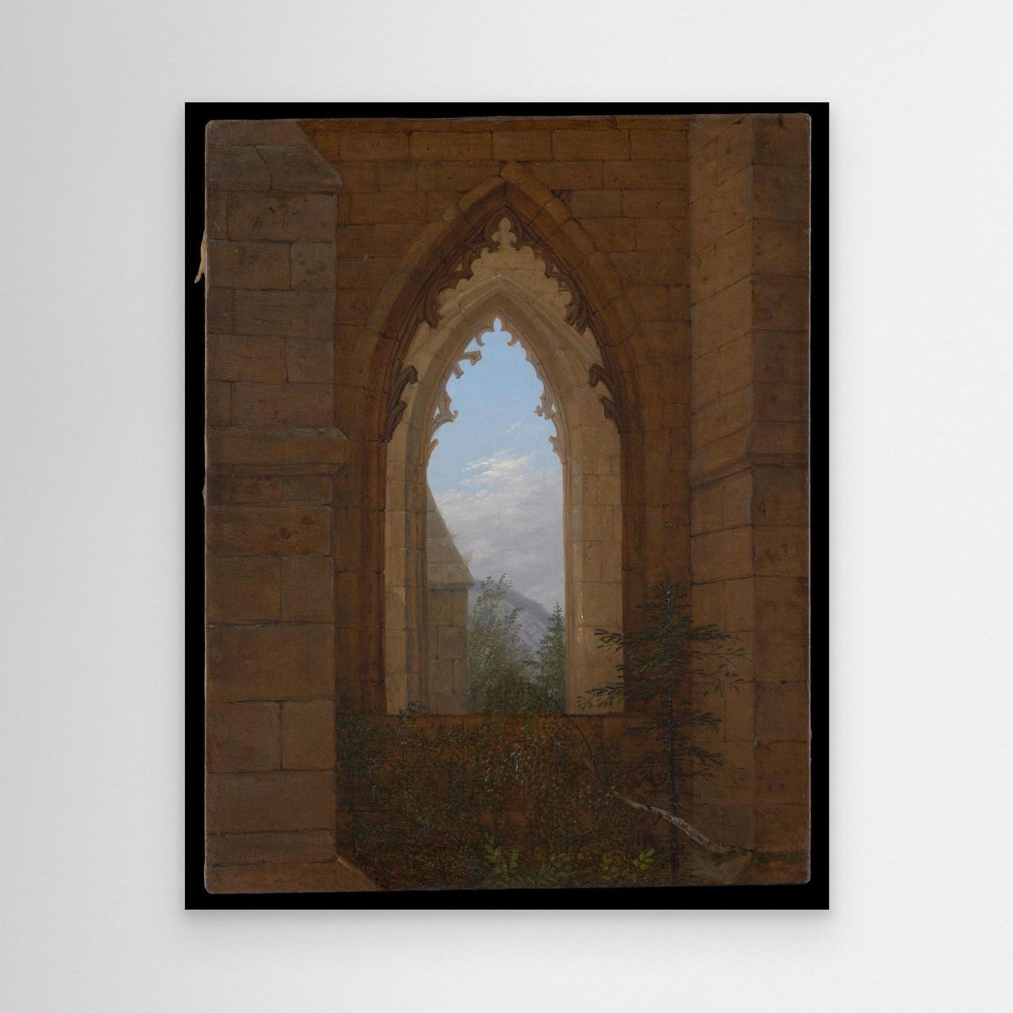 Gothic Windows in the Ruins of the Monastery at Oybin
