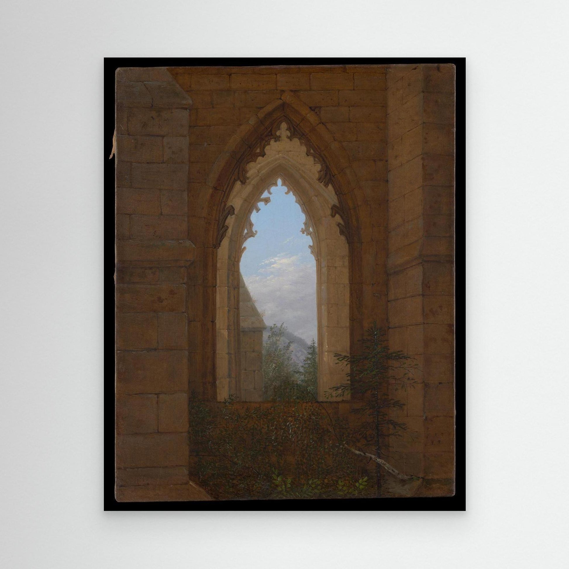 Gothic Windows in the Ruins of the Monastery at Oybin
