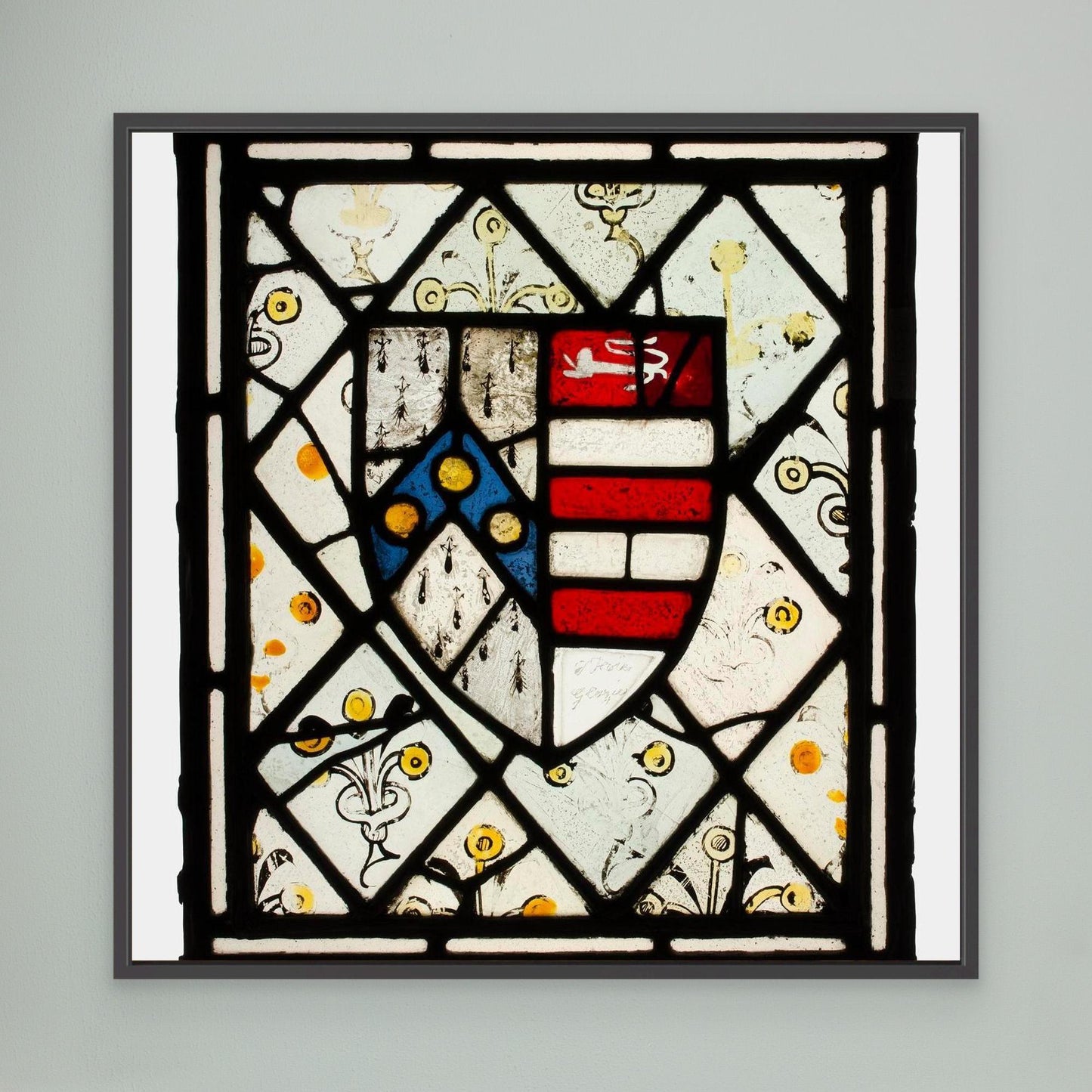 Panel with Heraldic Shield of Johnson