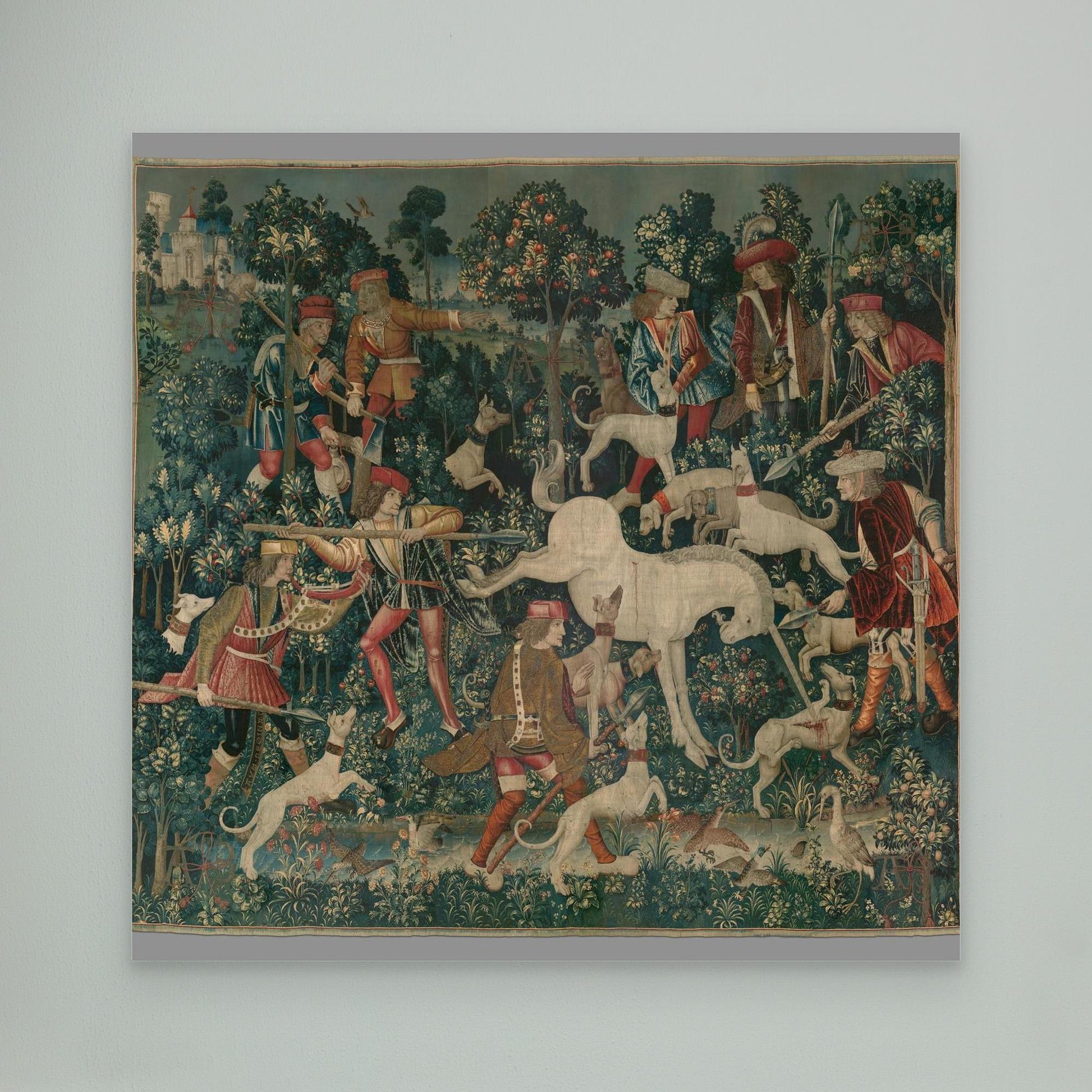 The Unicorn Defends Himself (from the Unicorn Tapestries)