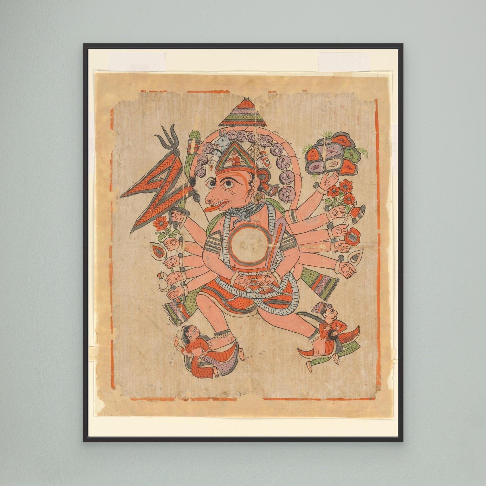 Hanuman in His Tantric Five-Headed Pancha Mukha Form