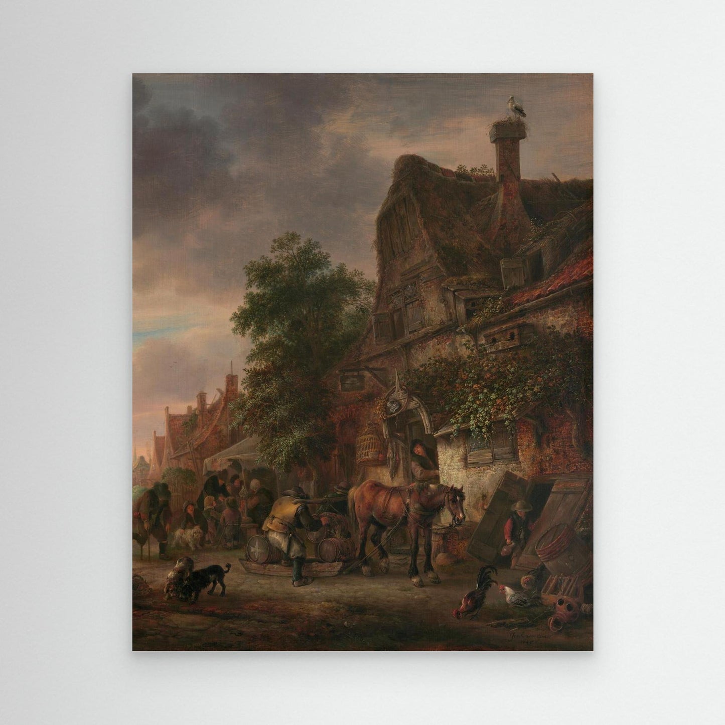 Workmen Before an Inn