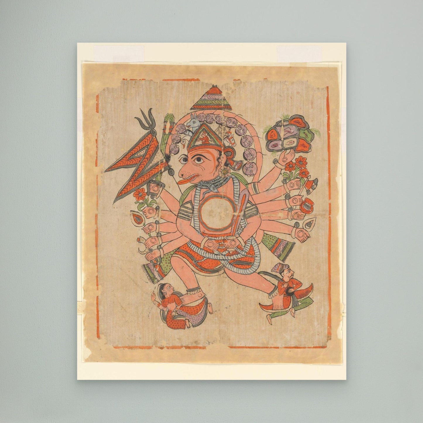 Hanuman in His Tantric Five-Headed Pancha Mukha Form