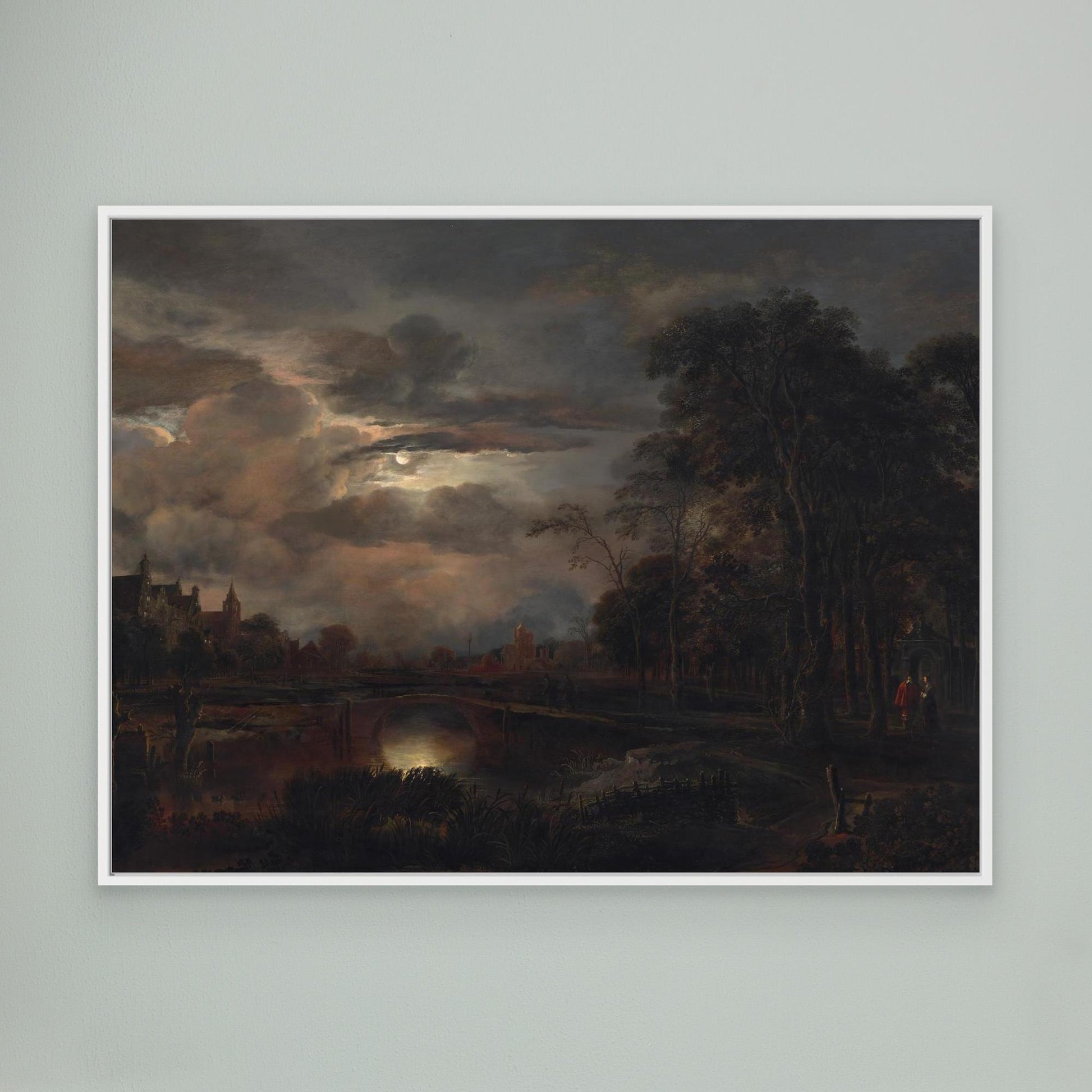 Moonlit Landscape with Bridge