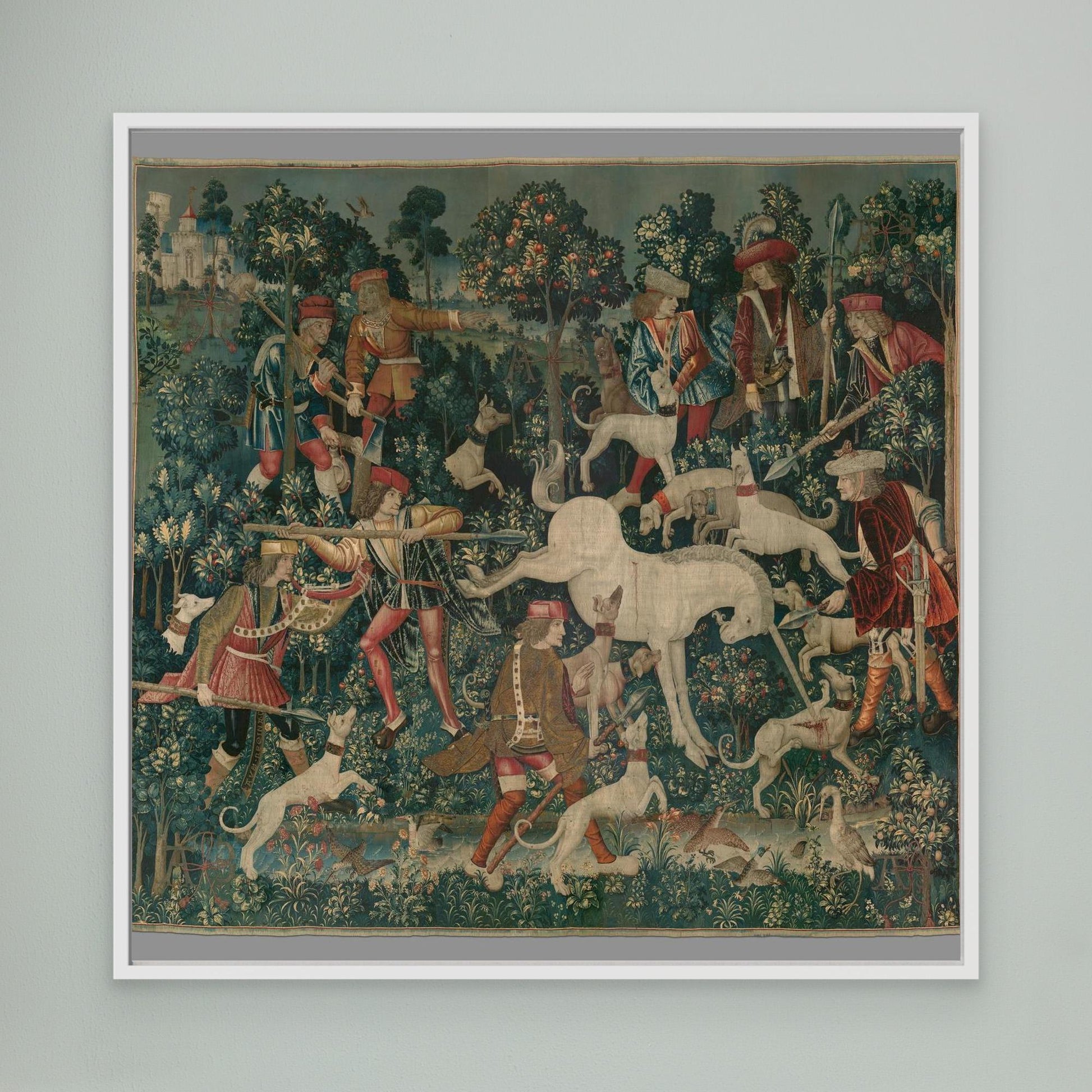 The Unicorn Defends Himself (from the Unicorn Tapestries)