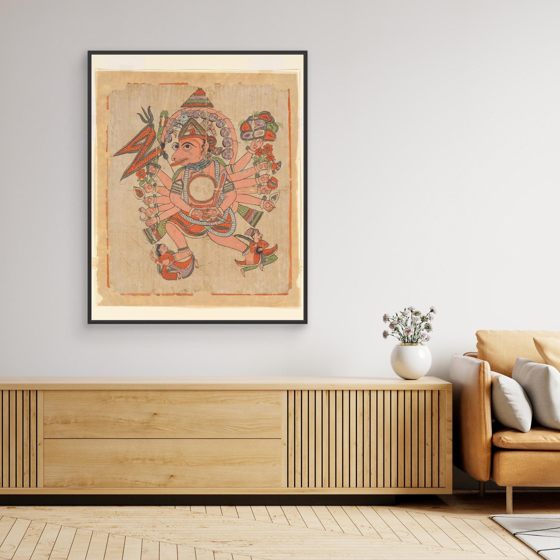 Hanuman in His Tantric Five-Headed Pancha Mukha Form