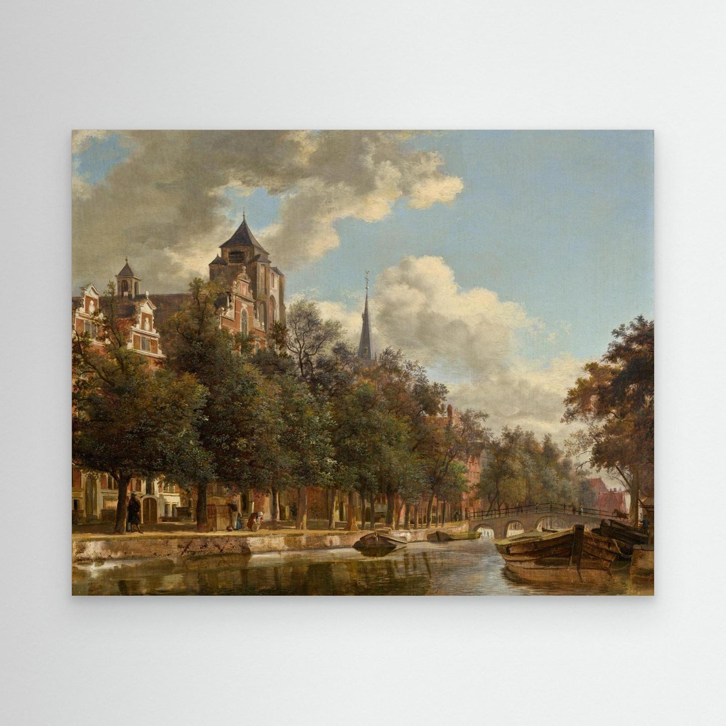 View Down a Dutch Canal