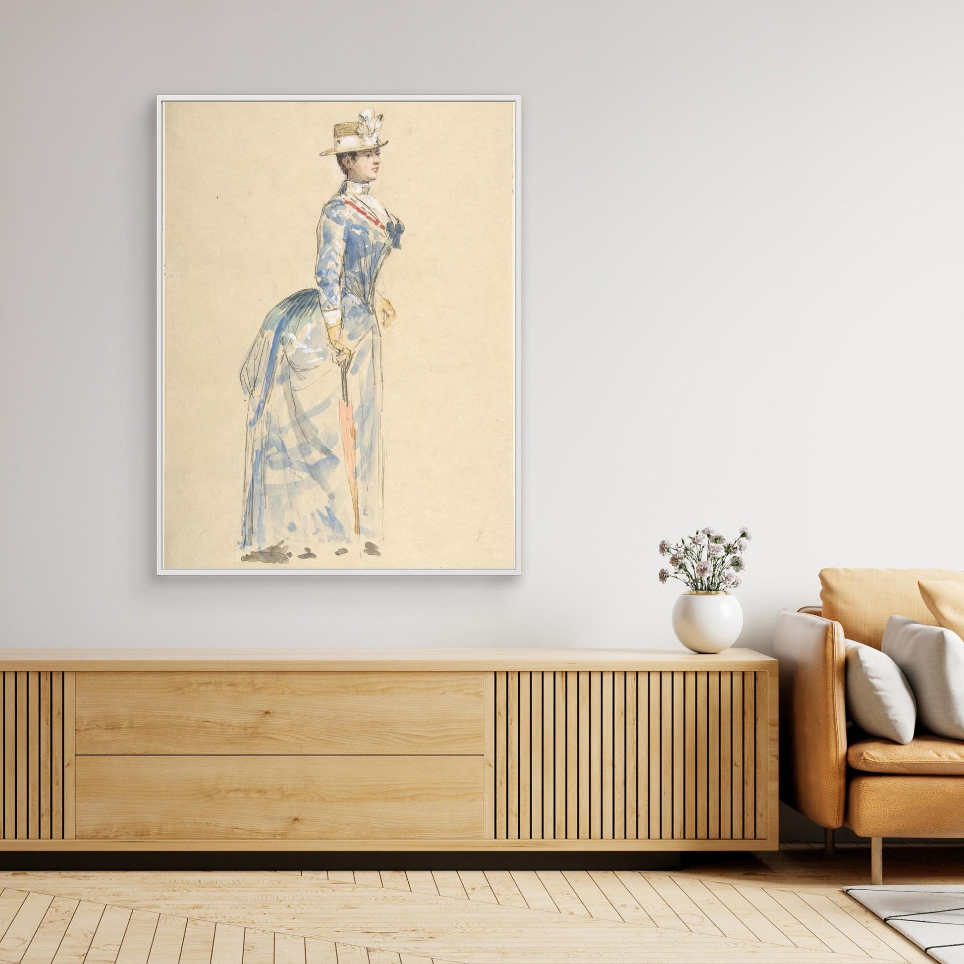 Woman Dressed in Blue
