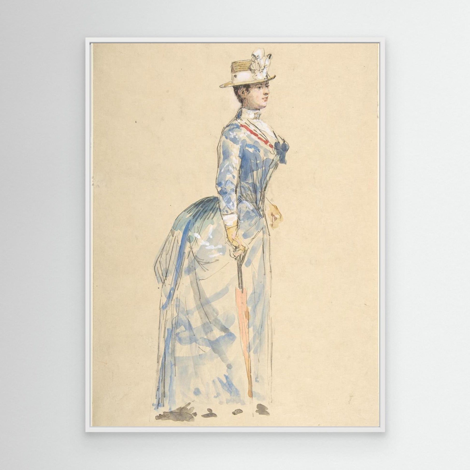 Woman Dressed in Blue