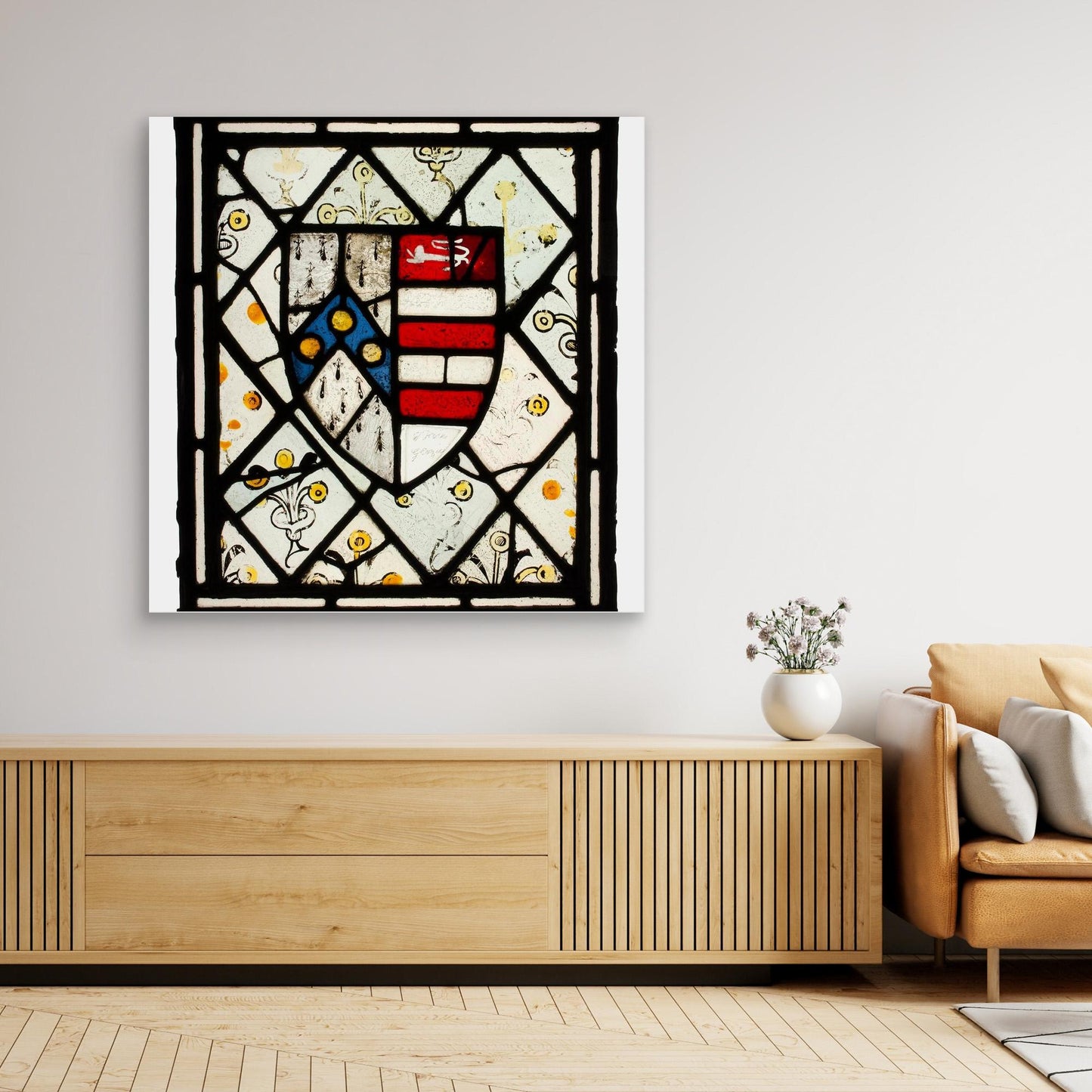 Panel with Heraldic Shield of Johnson