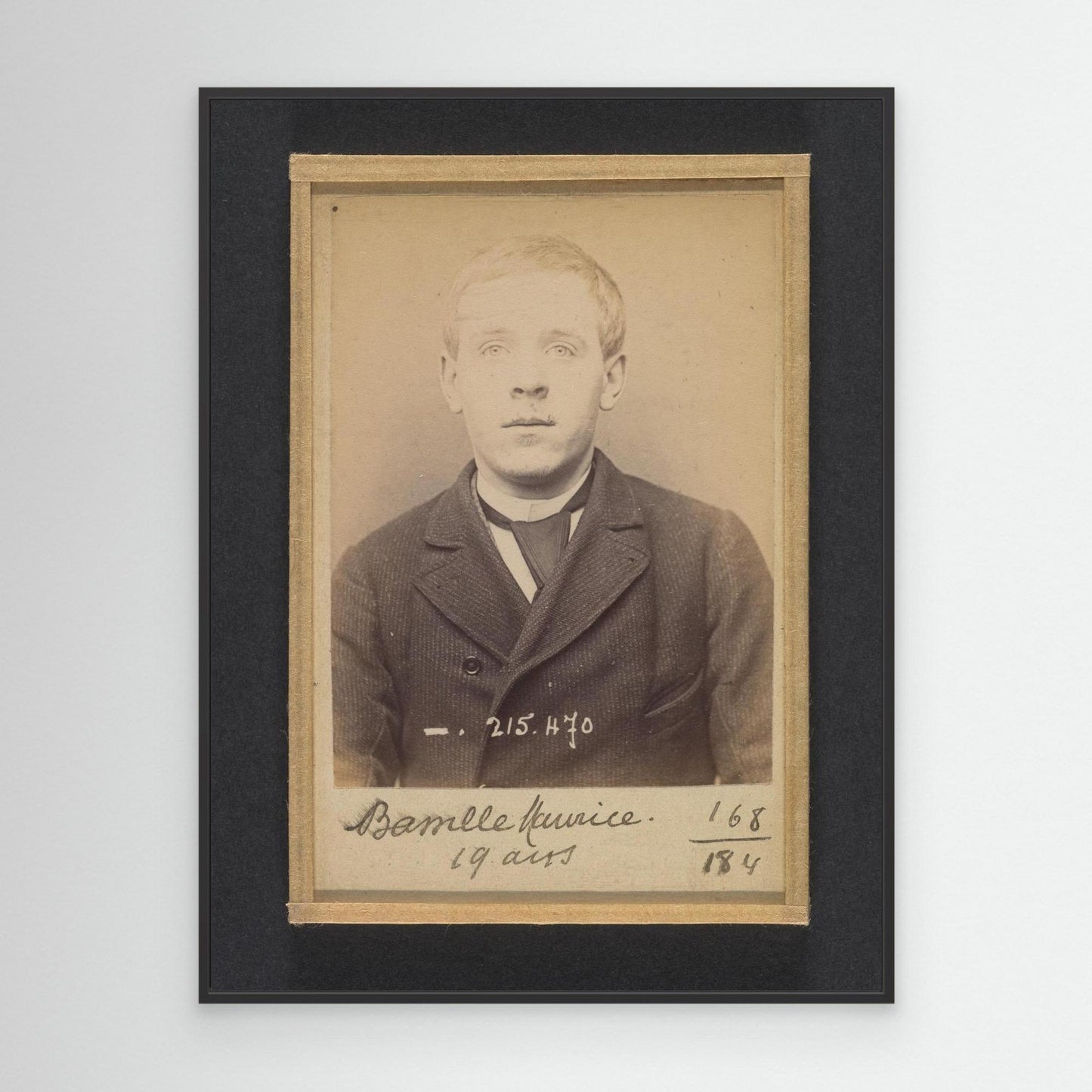 Bassille. Maurice, Eugène. 19 ans, né à Paris. Portefeuilliste. Anarchiste. 9-3-94