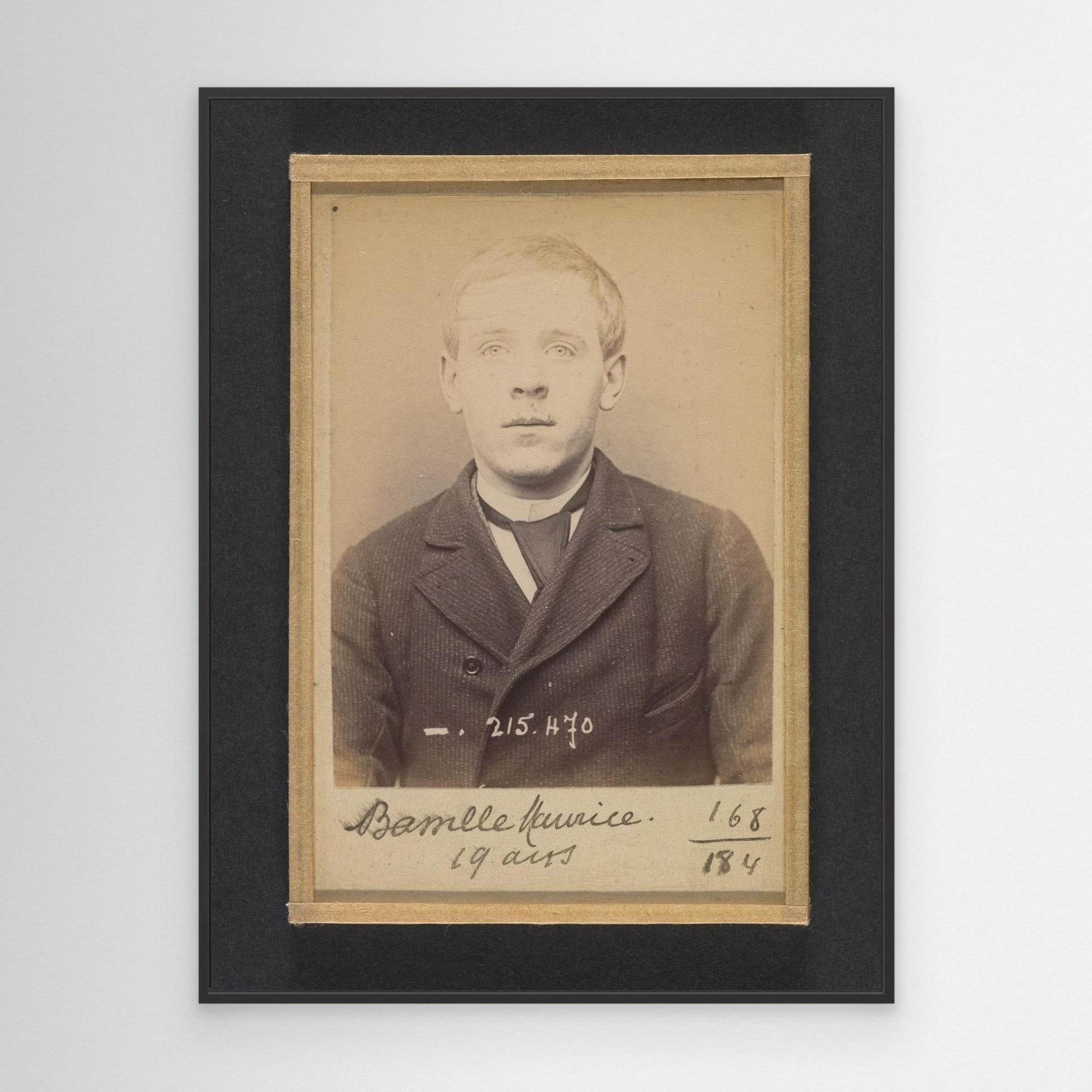 Bassille. Maurice, Eugène. 19 ans, né à Paris. Portefeuilliste. Anarchiste. 9-3-94