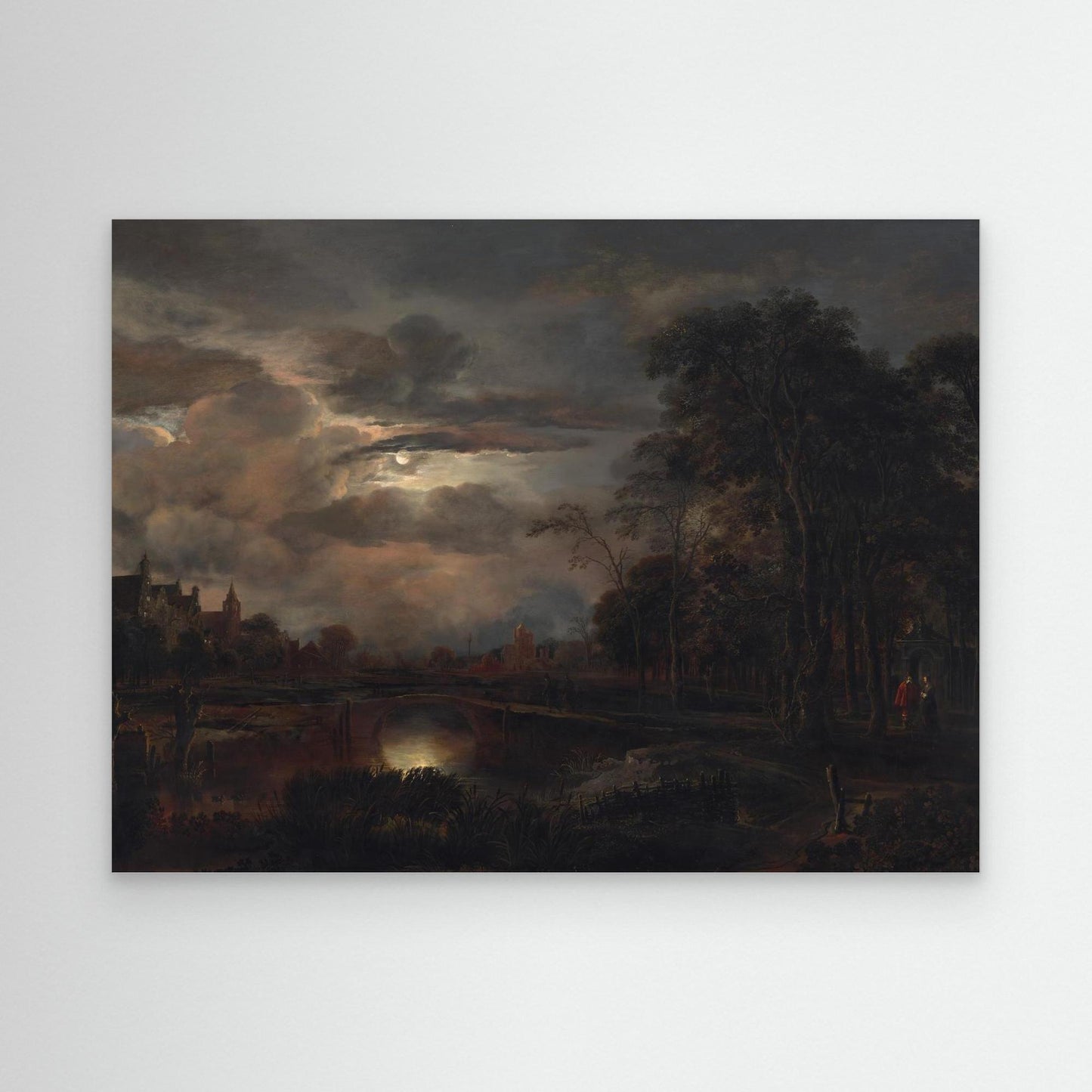 Moonlit Landscape with Bridge