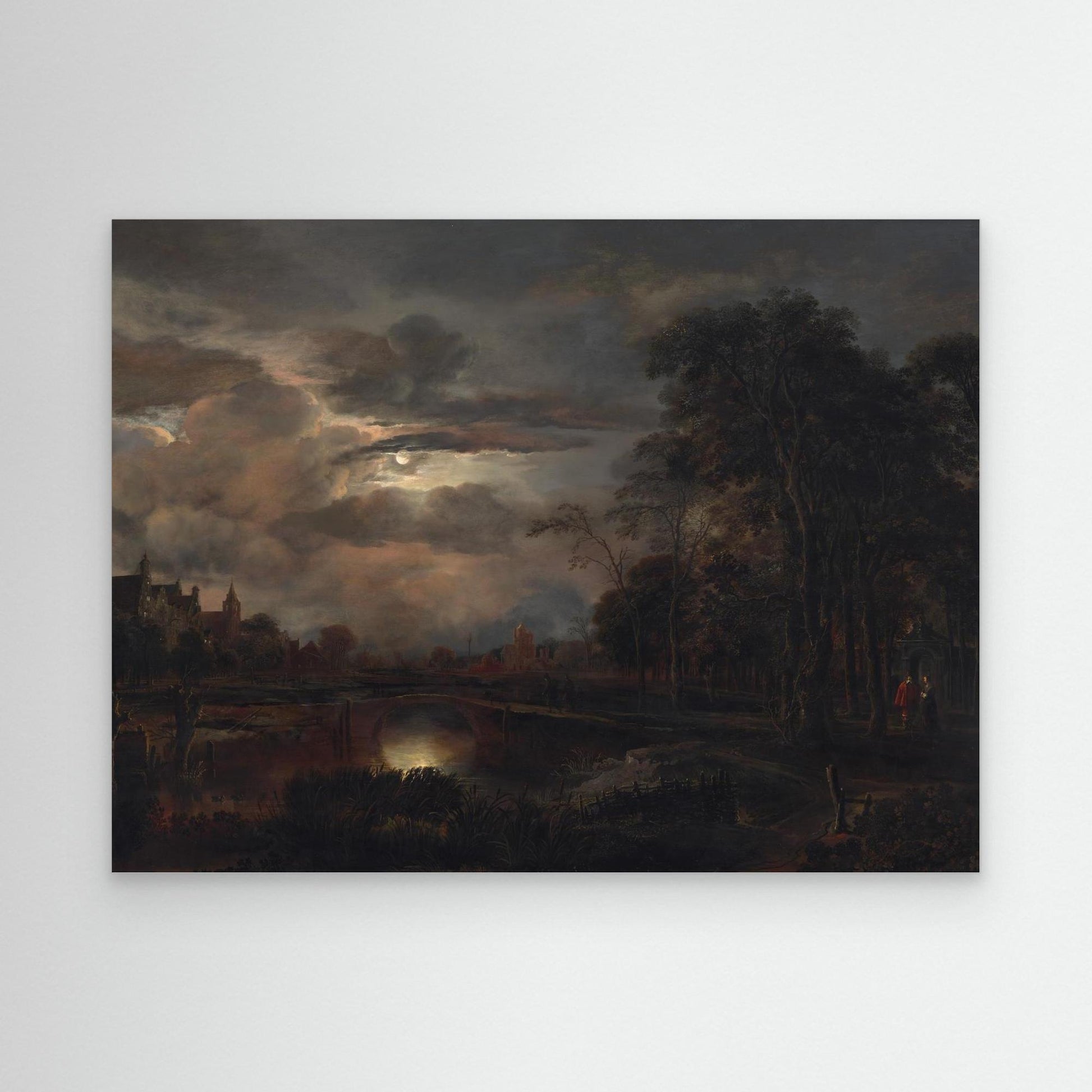 Moonlit Landscape with Bridge