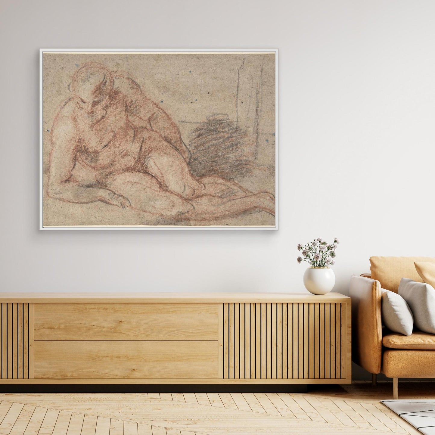 Reclining Nude Figure (recto); unidentifiable sketches (verso).