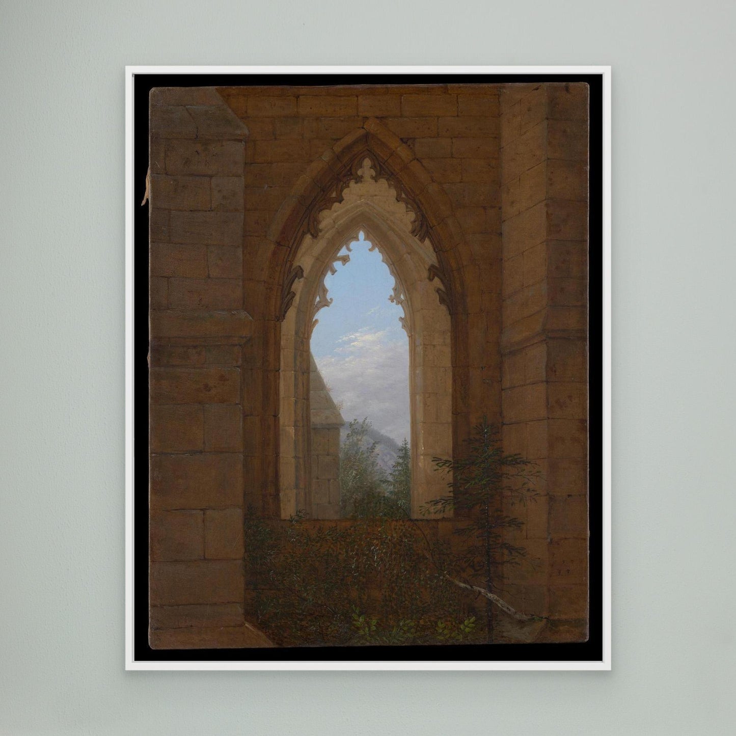 Gothic Windows in the Ruins of the Monastery at Oybin