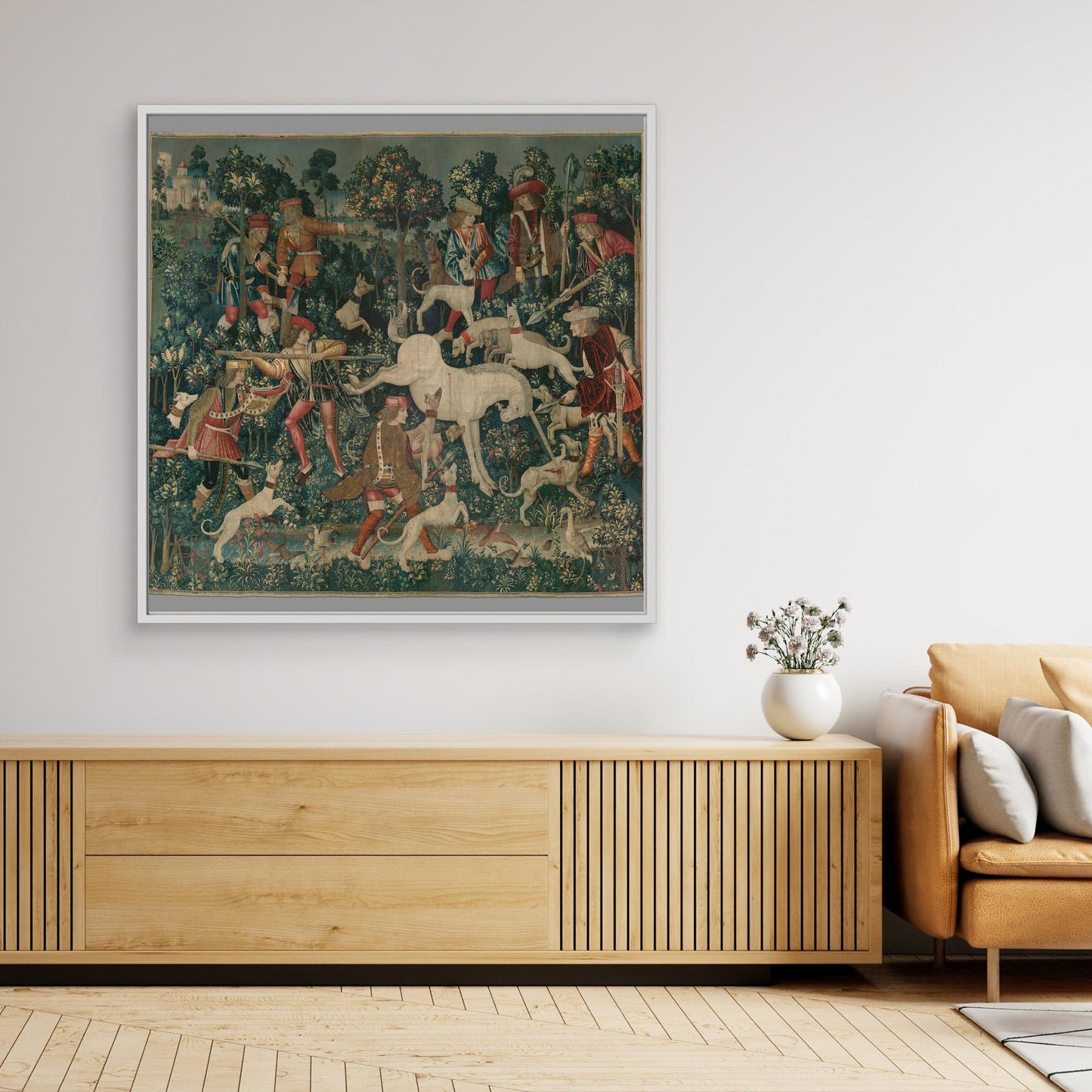 The Unicorn Defends Himself (from the Unicorn Tapestries)