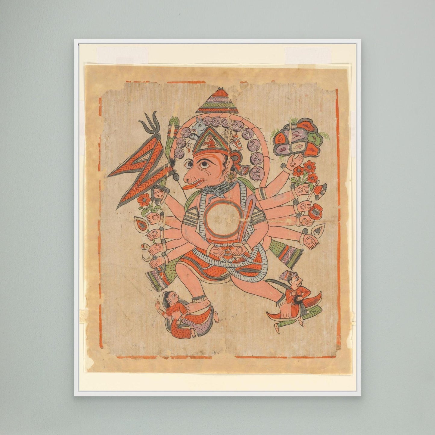 Hanuman in His Tantric Five-Headed Pancha Mukha Form